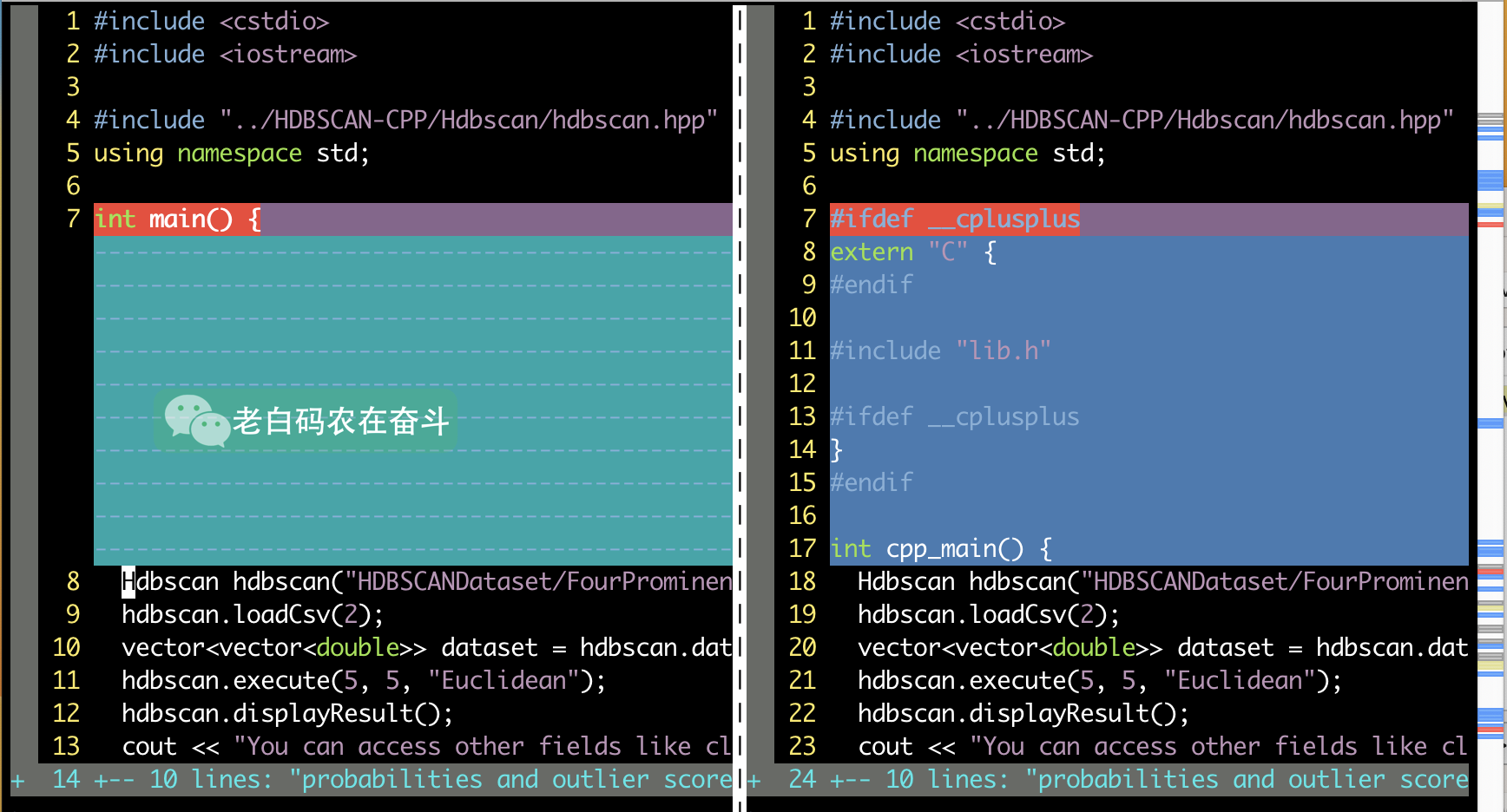 code-diff-of-lib-for-go